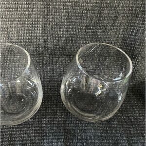 Crate and Barrel beautiful hurricane vases.